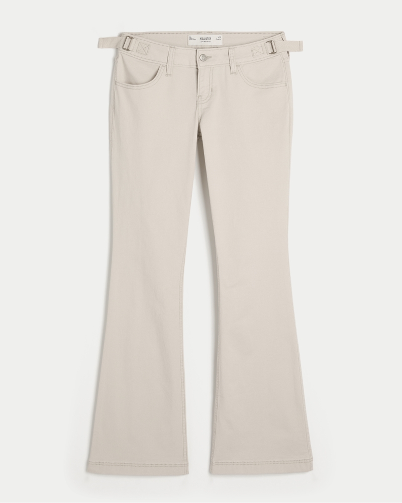 pantaloni bootcut a vita bassa
