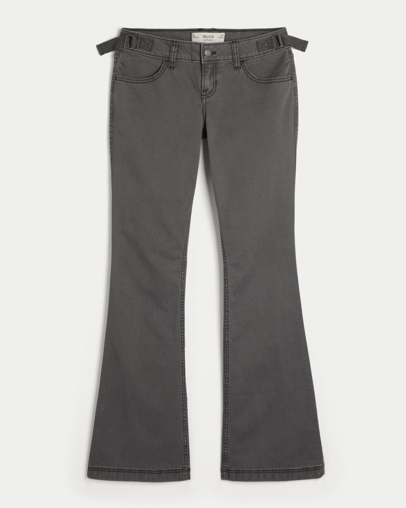pantaloni bootcut a vita bassa