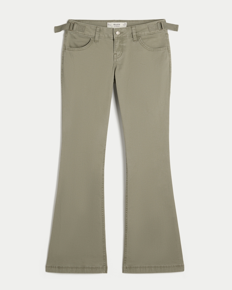 pantaloni bootcut a vita bassa