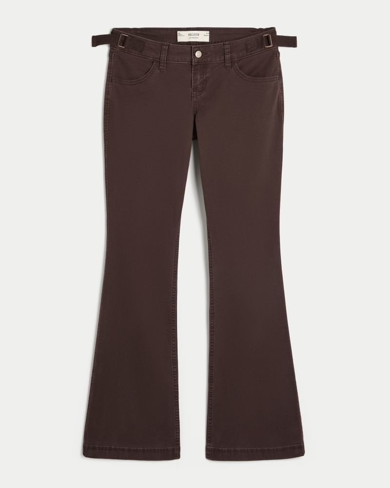 pantaloni bootcut a vita bassa