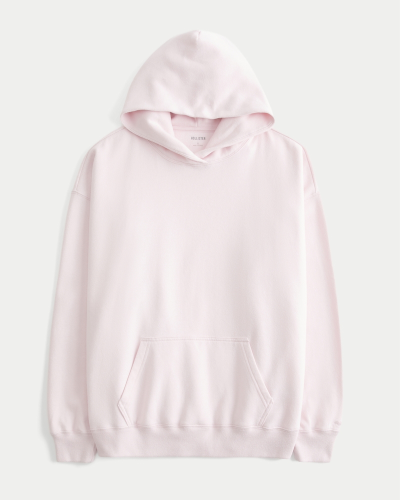 felpa oversize con cappuccio mimetico rosa