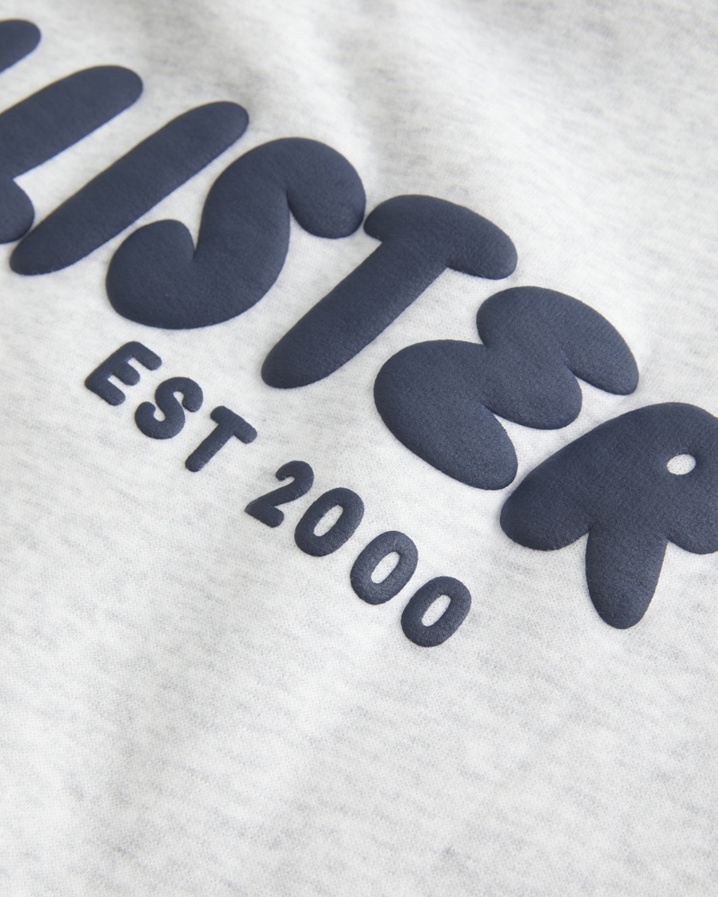 felpa oversize con cappuccio e logo hollister feel good