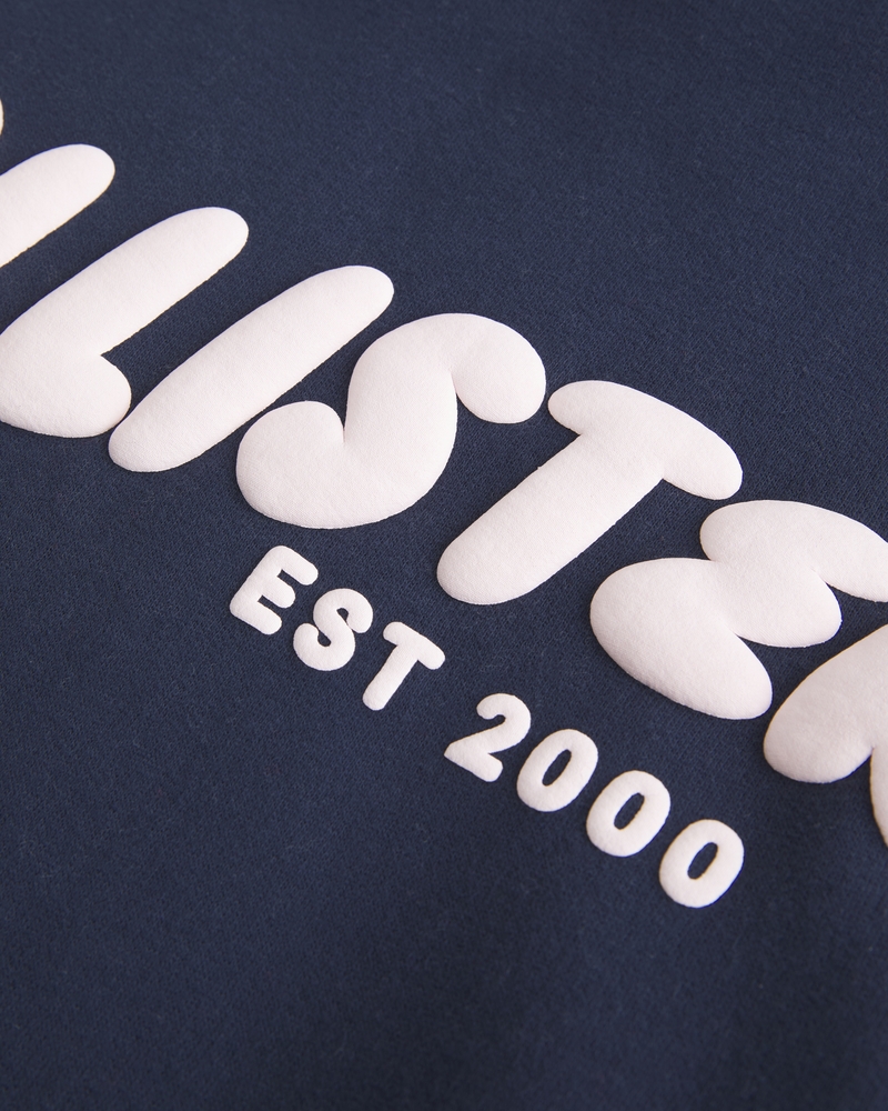 felpa oversize con cappuccio e logo hollister feel good