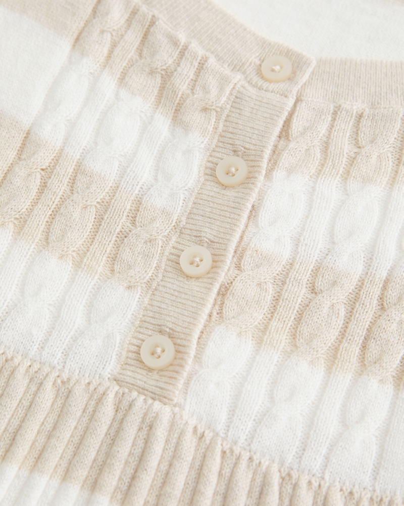 top babydoll a maniche corte con colletto henley