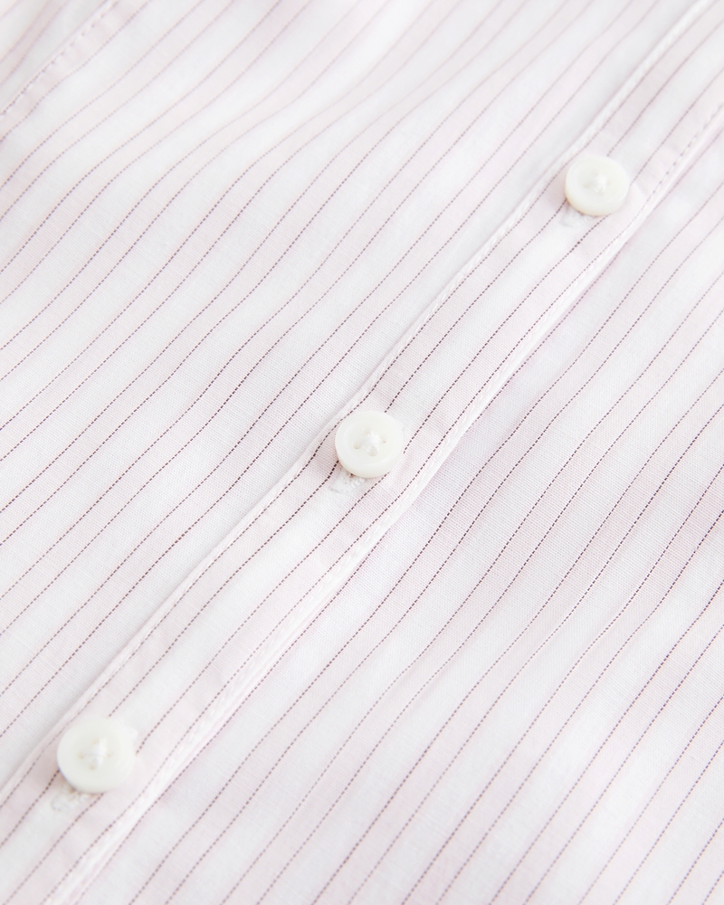 camicia in popeline con bottoni
