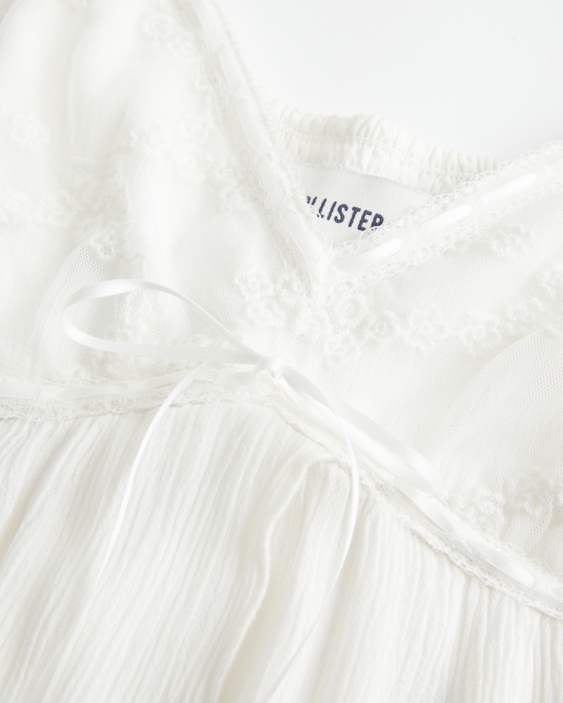 canottiera babydoll fluida e rilassata