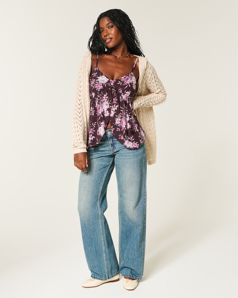 canottiera babydoll fluida e rilassata