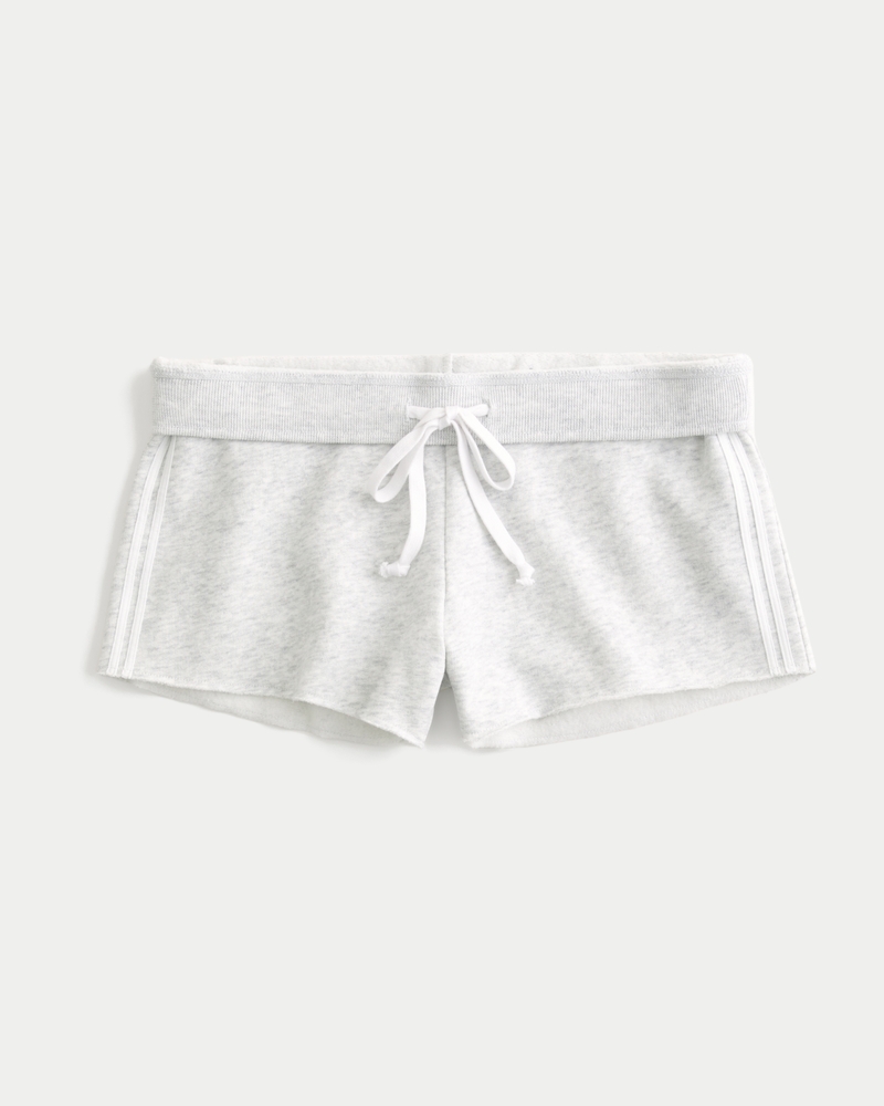 mini shorts in pile mimetico