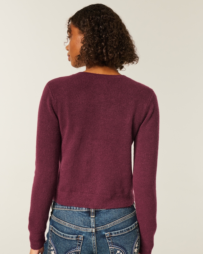 cardigan hollister comfy cloud simple bow pocket