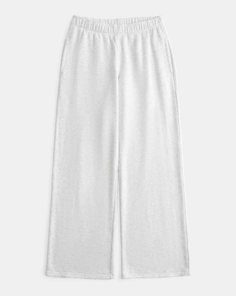 pantaloni della tuta a gamba larga con tasca a forma di cuore