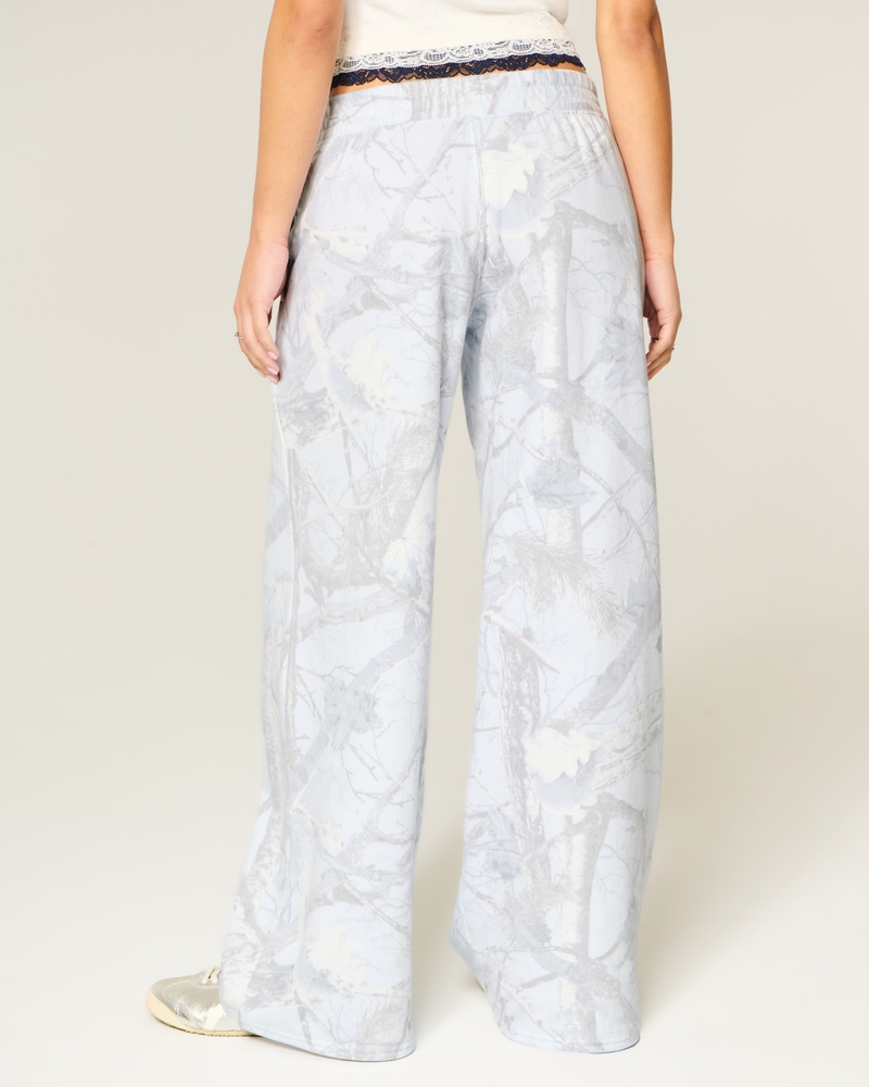 pantaloni della tuta mimetici blu con sacca