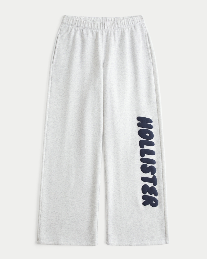 pantaloni della tuta mimetici rosa a gamba larga con motivo del logo