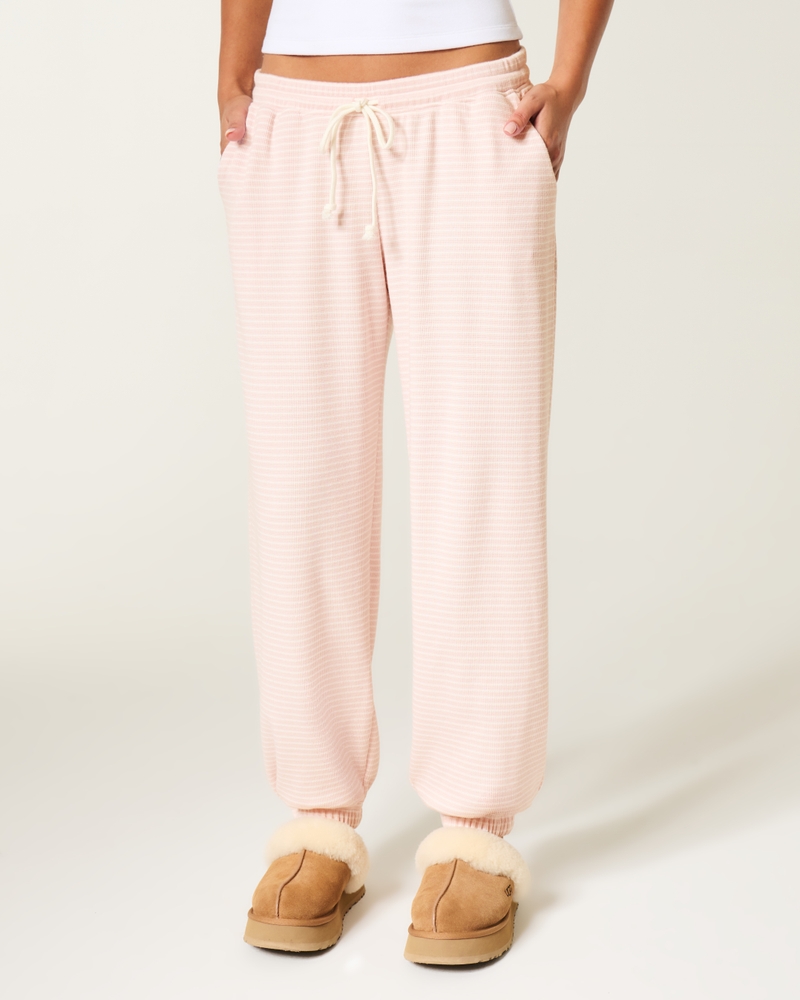 pantaloni da corsa in maglia a nido dape gilly hicks always cozy con tasche