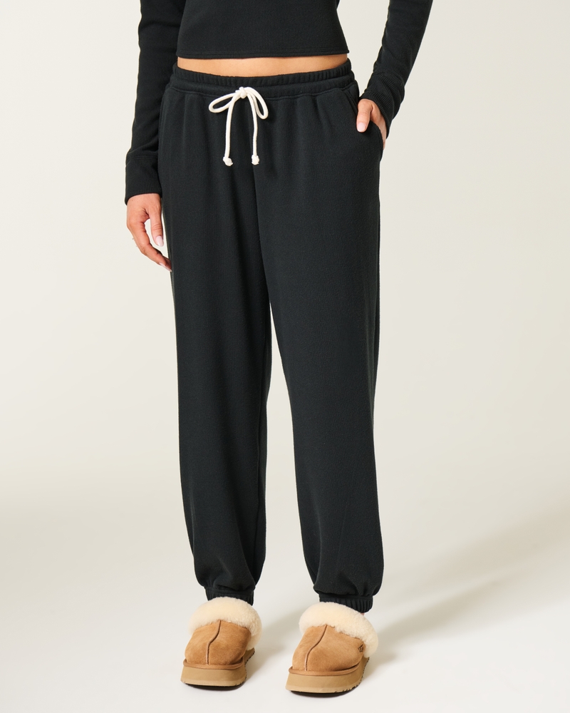 pantaloni da corsa in maglia a nido dape gilly hicks always cozy con tasche