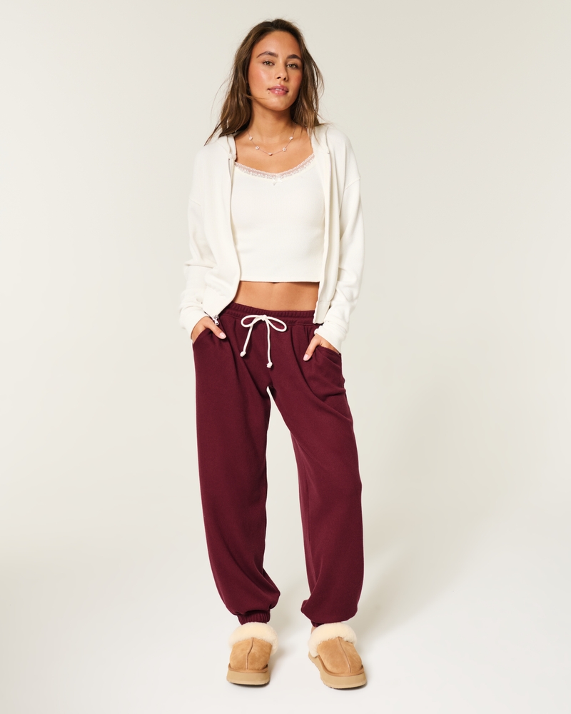 pantaloni da corsa in maglia a nido dape gilly hicks always cozy con tasche