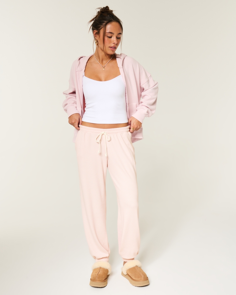 pantaloni da corsa in maglia a nido dape gilly hicks always cozy con tasche