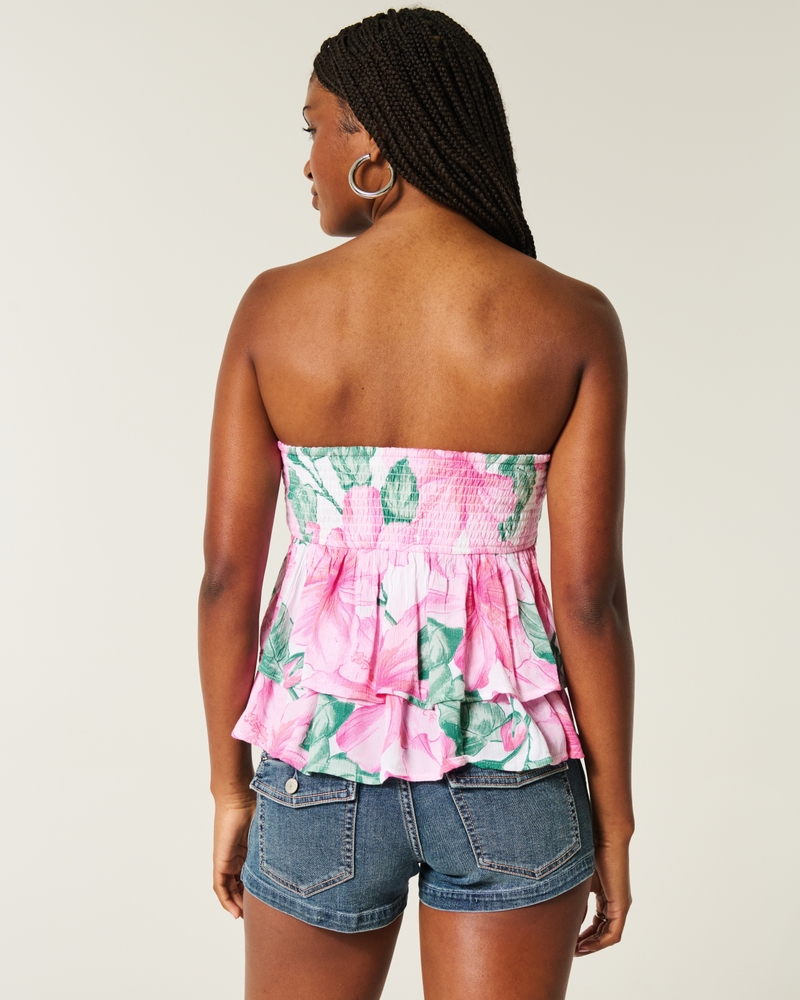 top babydoll multistrato con scollo allamericana