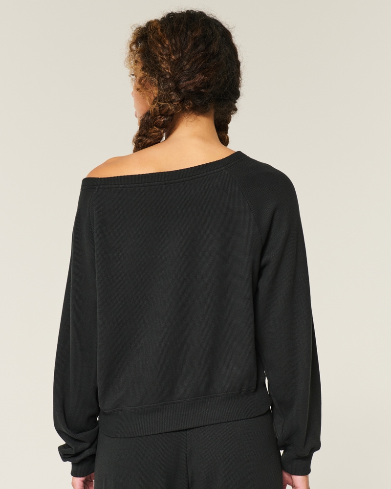 top a spalle scoperte in maglia a nido dape di gilly hicks
