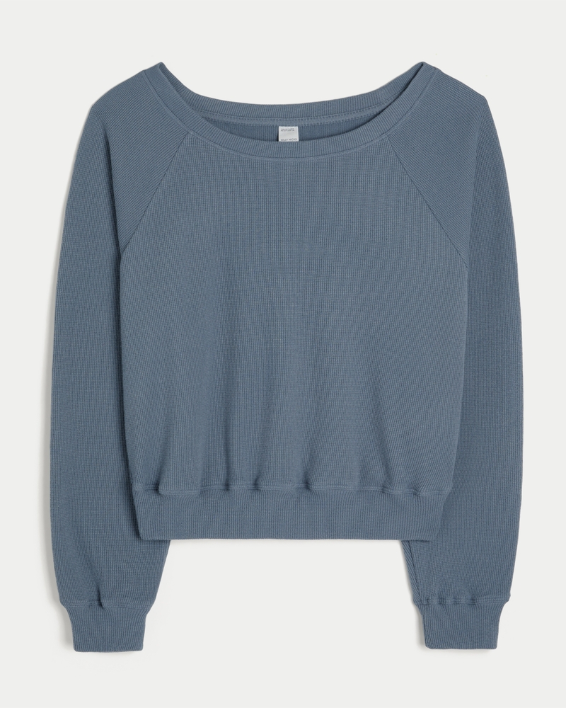 top a spalle scoperte in maglia a nido dape di gilly hicks