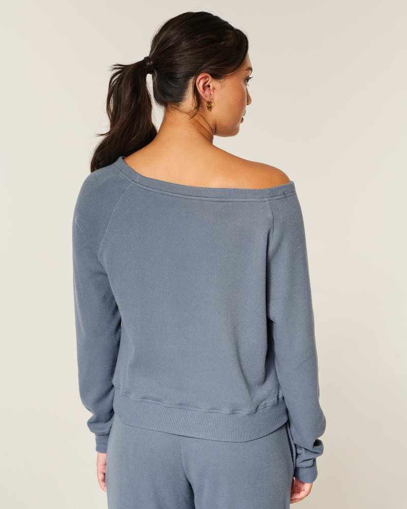 top a spalle scoperte in maglia a nido dape di gilly hicks