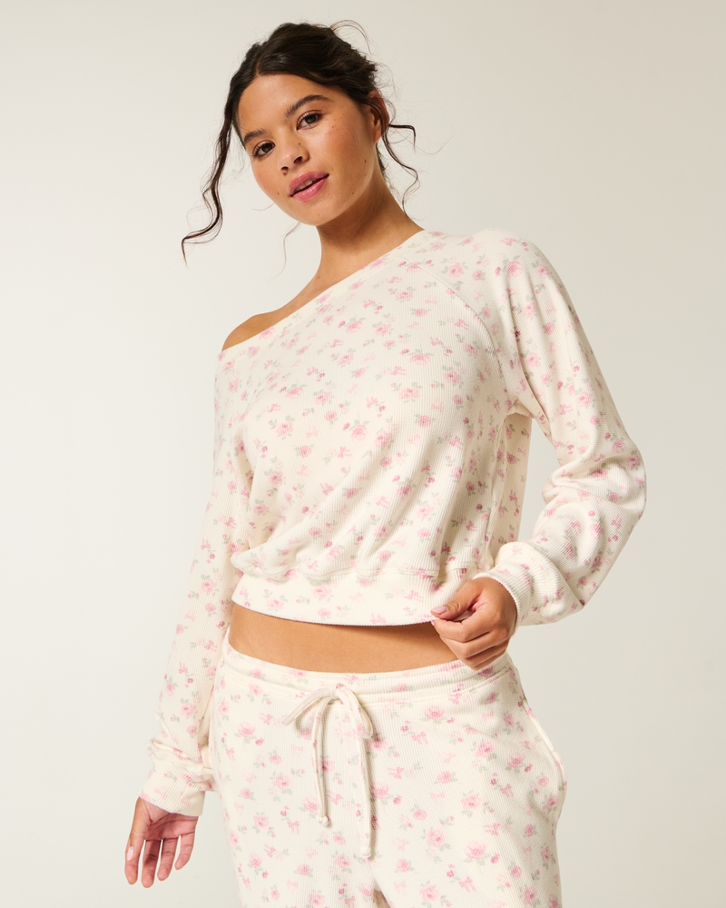 top a spalle scoperte in maglia a nido dape di gilly hicks