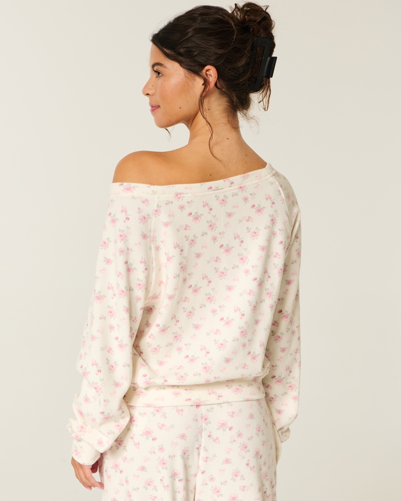 top a spalle scoperte in maglia a nido dape di gilly hicks