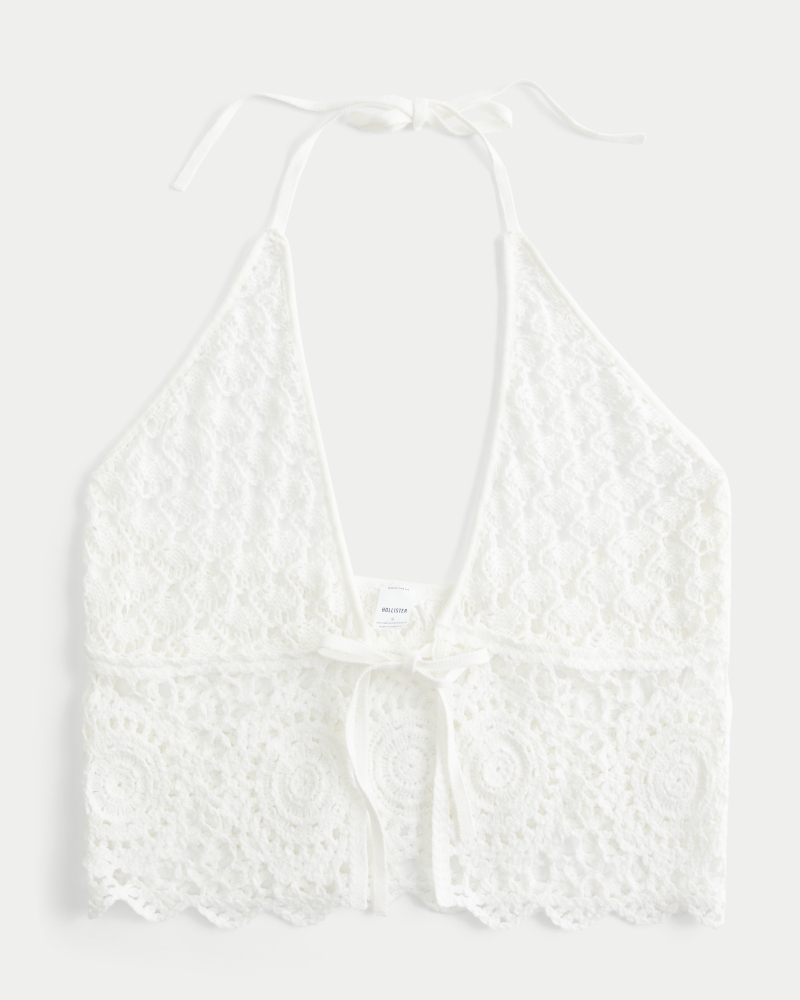 top copricostume in stile uncinetto