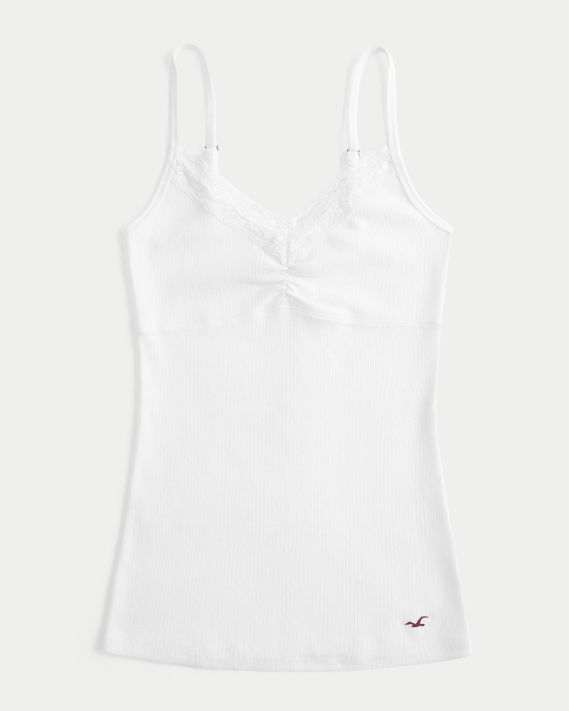 canotta con bordi in pizzo della collezione holiday