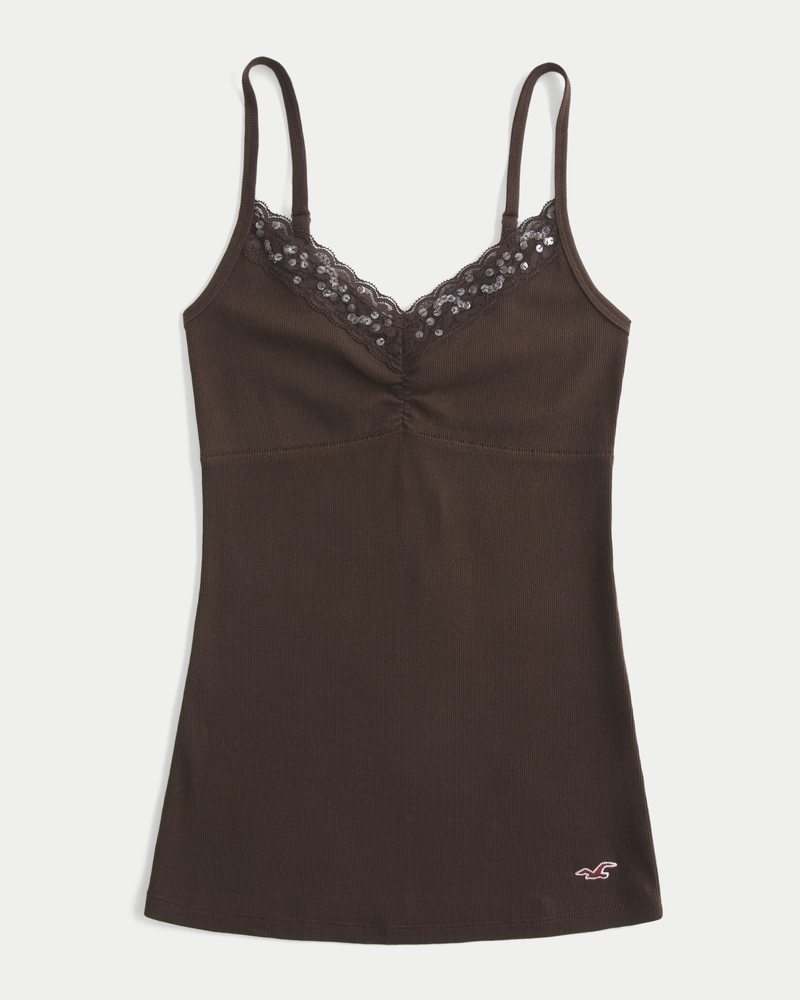 canotta con bordi in pizzo della collezione holiday