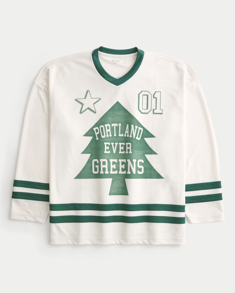 maglia da hockey su ghiaccio ampia con motivo new orleans