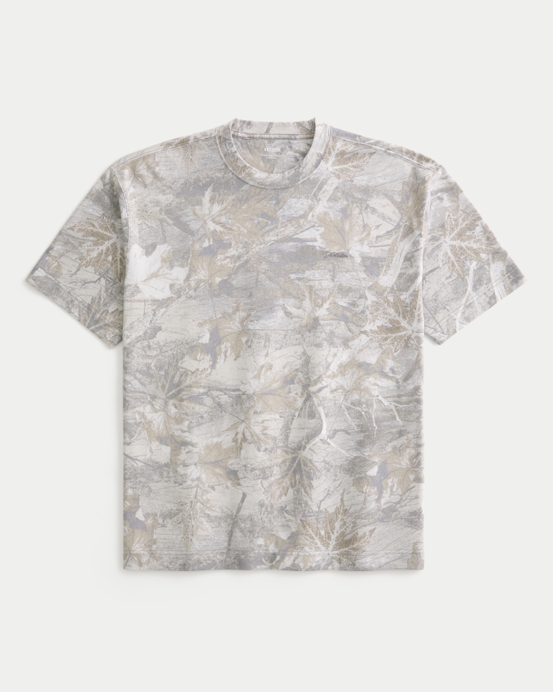 t-shirt con logo mini girocollo vestibilità squadrata e pesante