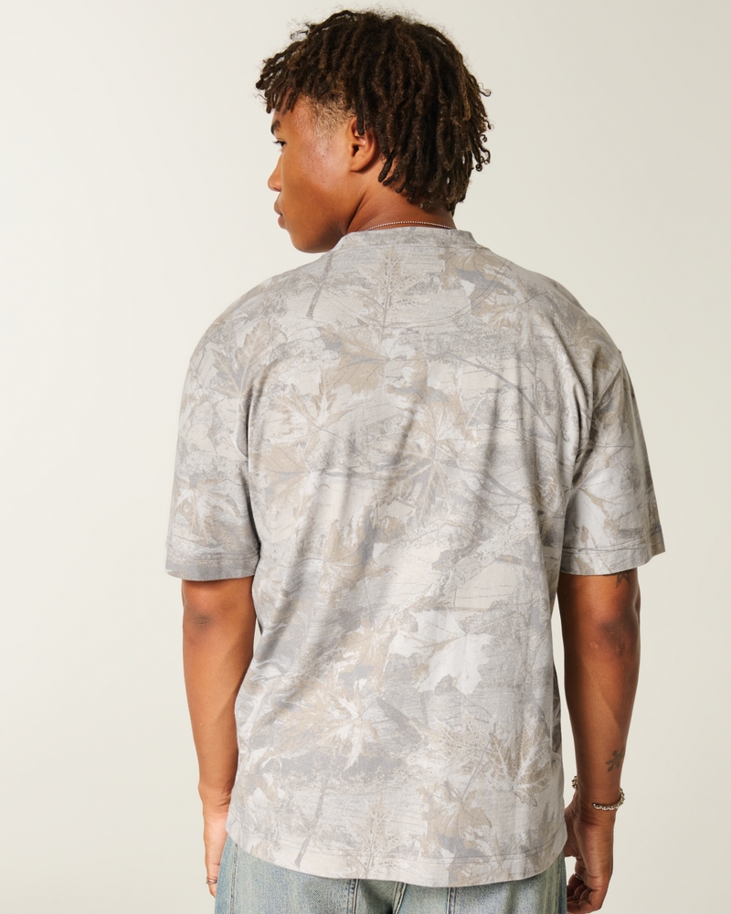 t-shirt con logo mini girocollo vestibilità squadrata e pesante