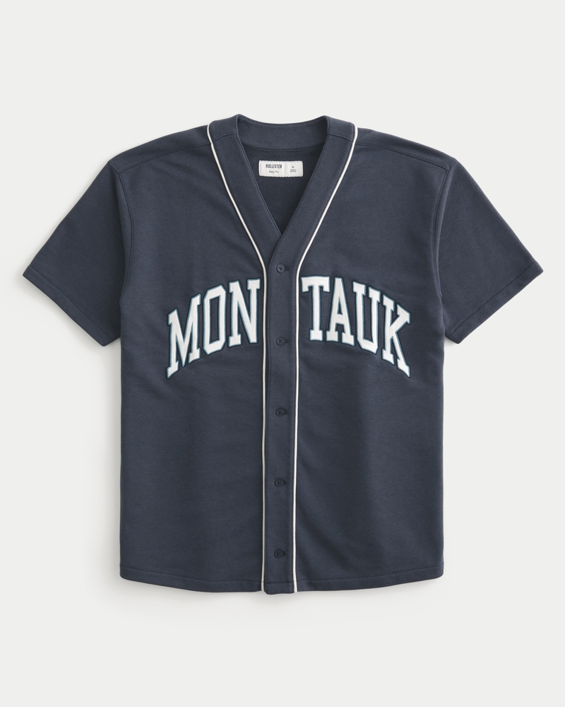 maglia da baseball con motivo squadrato