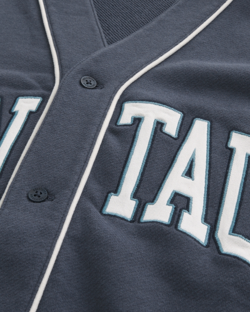 maglia da baseball con motivo squadrato