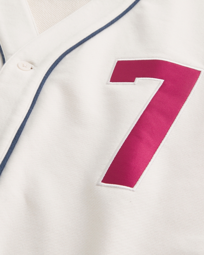 maglia da baseball con motivo squadrato