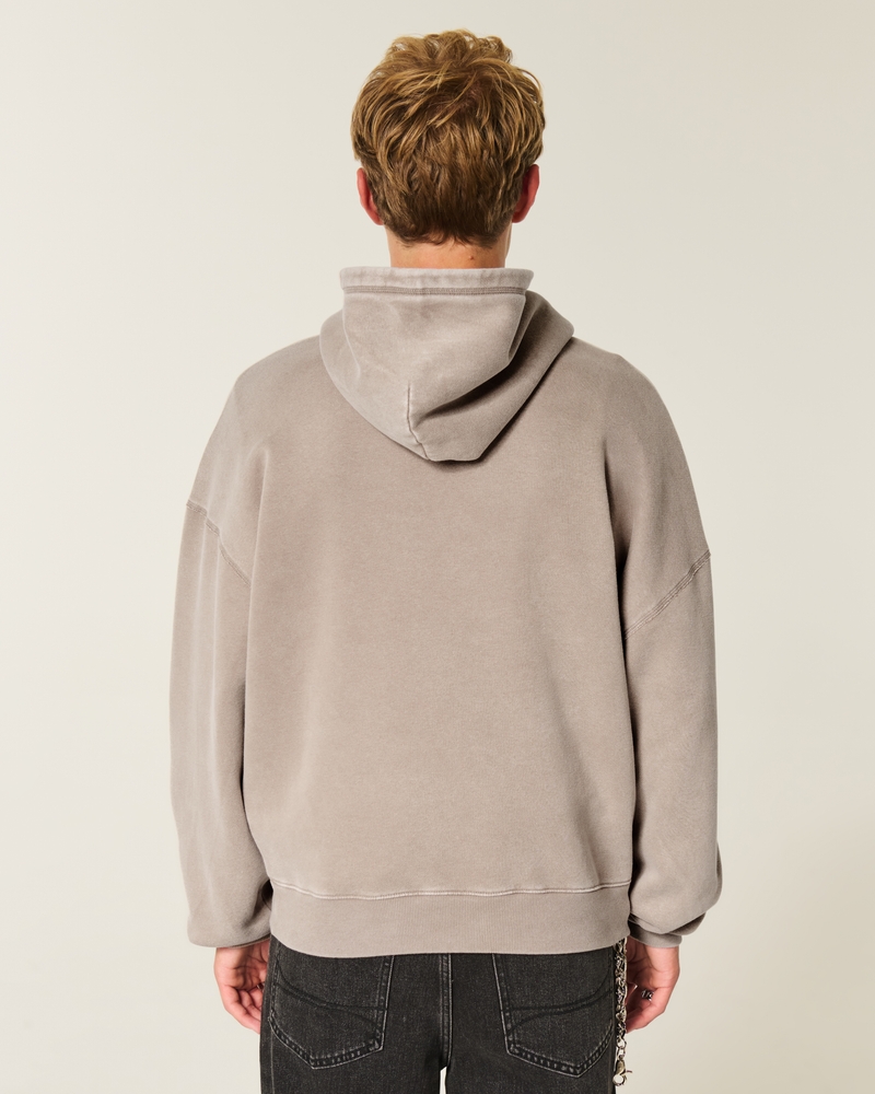 felpa con cappuccio e coulisse in stile borsa con motivo a ragno