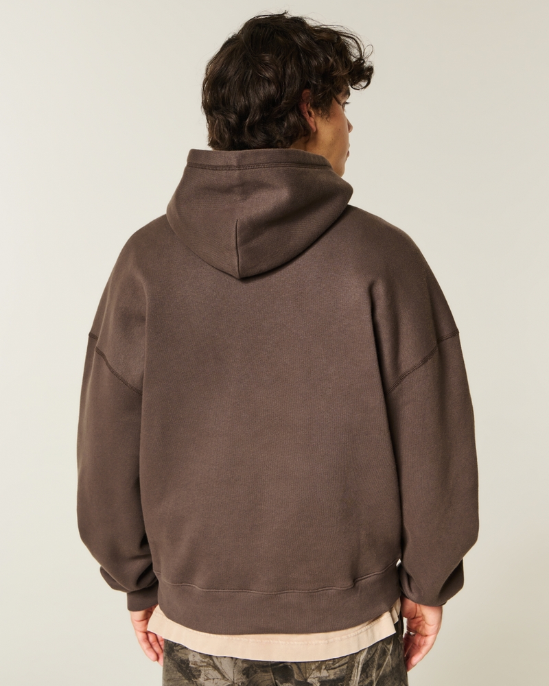 felpa con cappuccio e coulisse in stile borsa con motivo a ragno