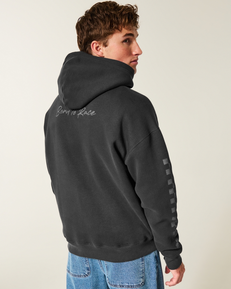 felpa con cappuccio e cerniera ampia con motivo mclaren