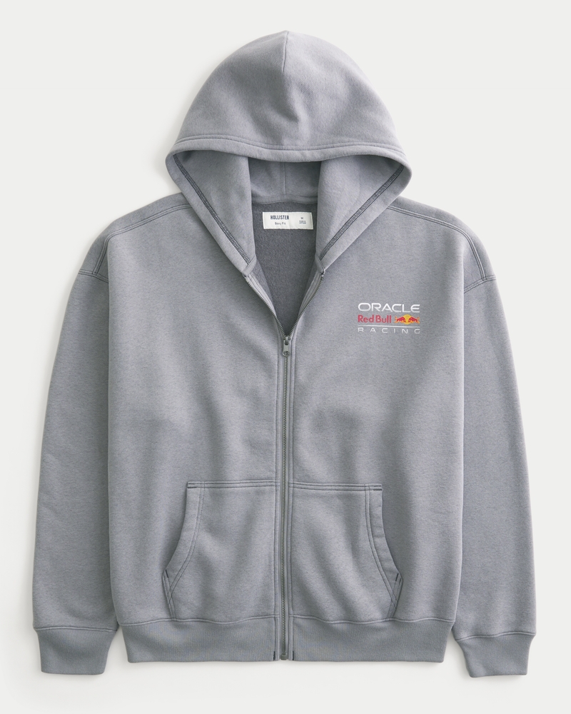 felpa con cappuccio e cerniera ampia con motivo mclaren