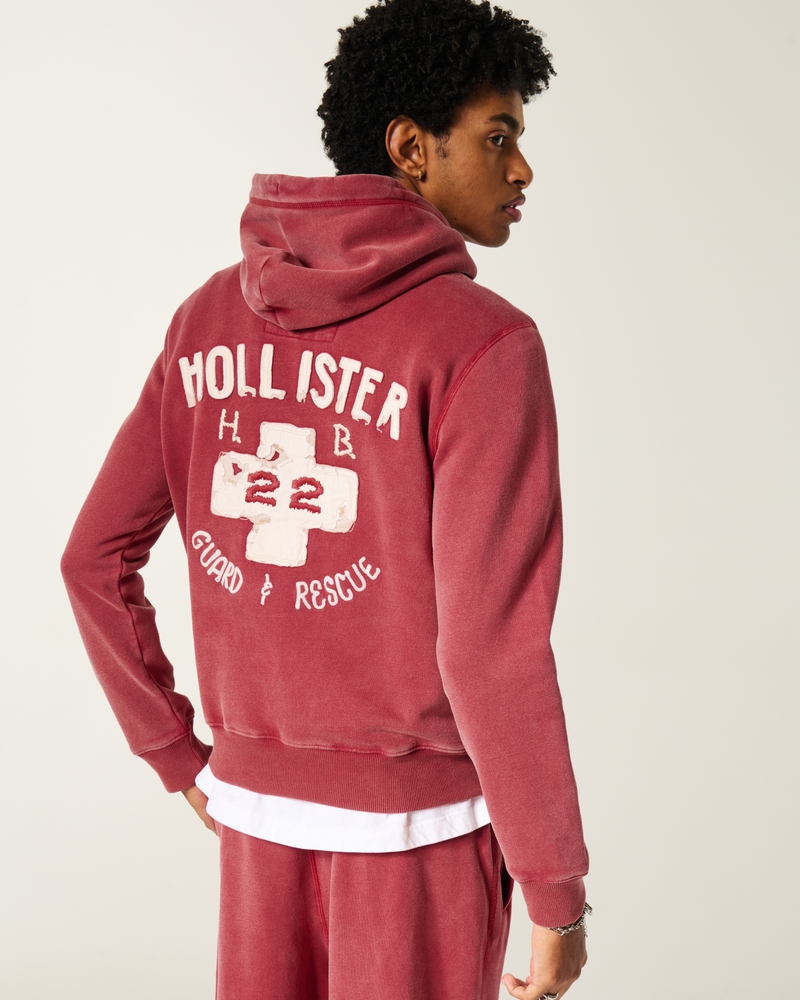 felpa con cappuccio e logo in edizione limitata holiday vault