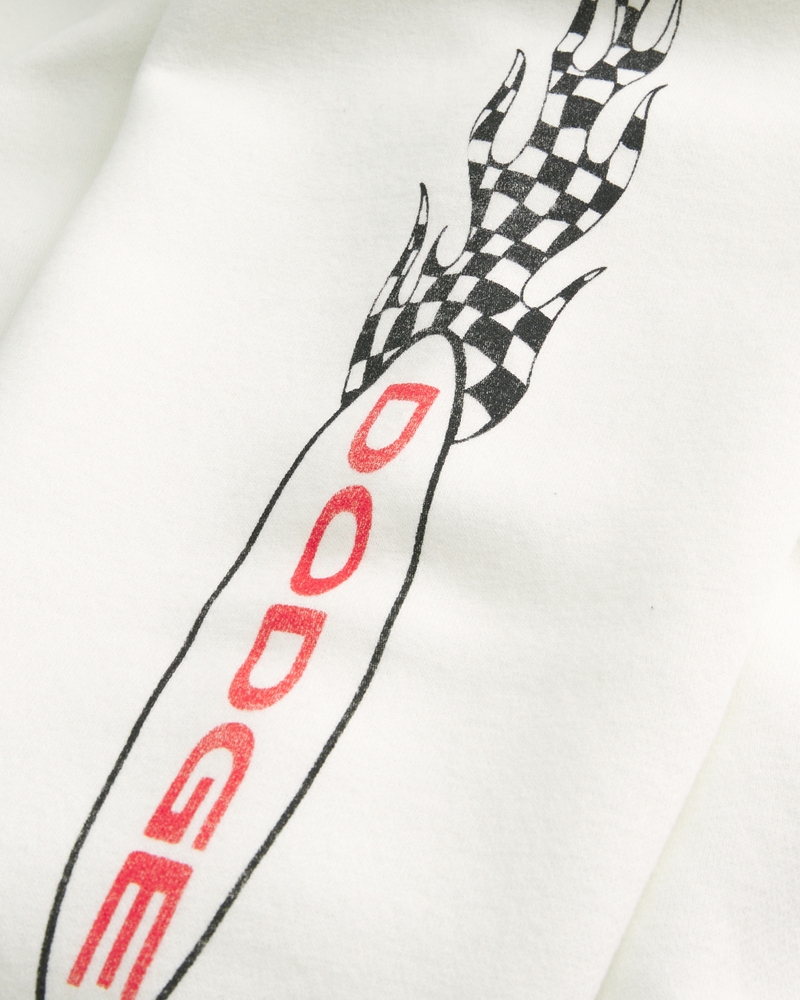 felpa con cappuccio e cerniera quadrata con motivo dodge demon
