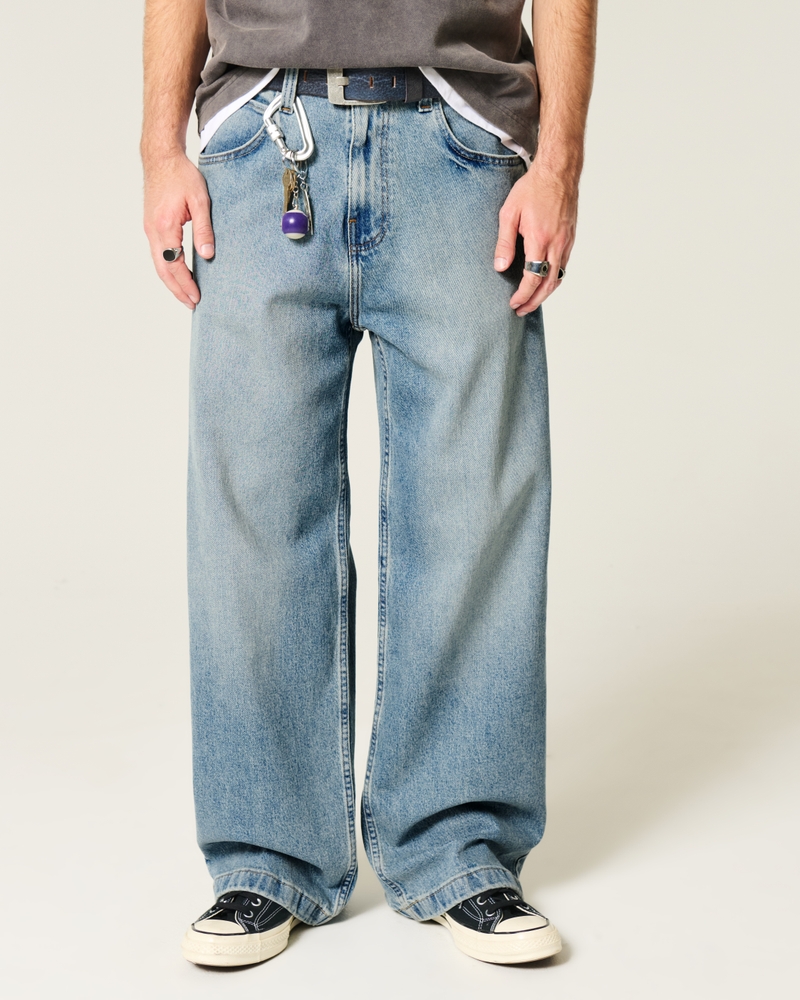 jeans super larghi neri lavati