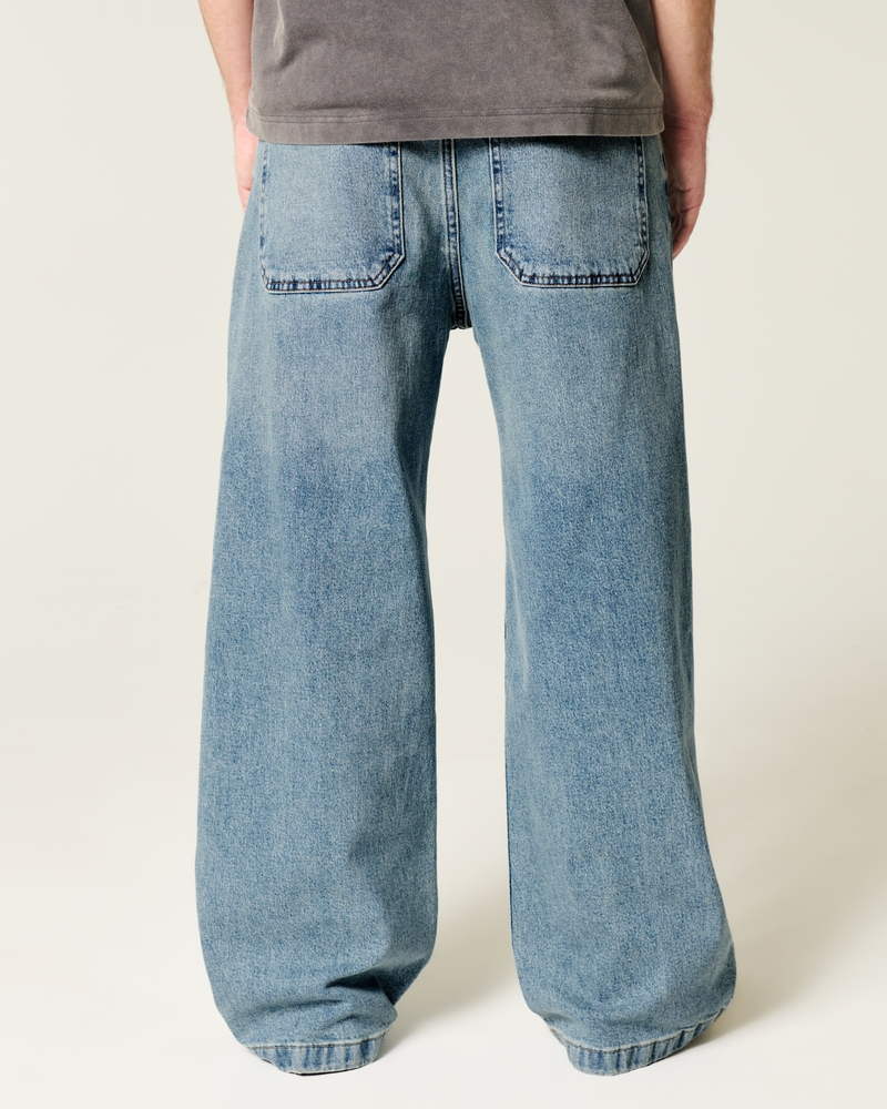 jeans super larghi neri lavati