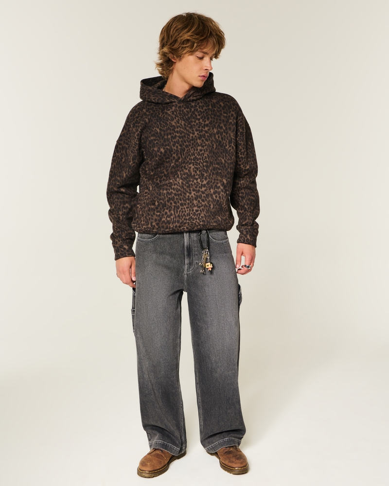 jeans super larghi neri lavati