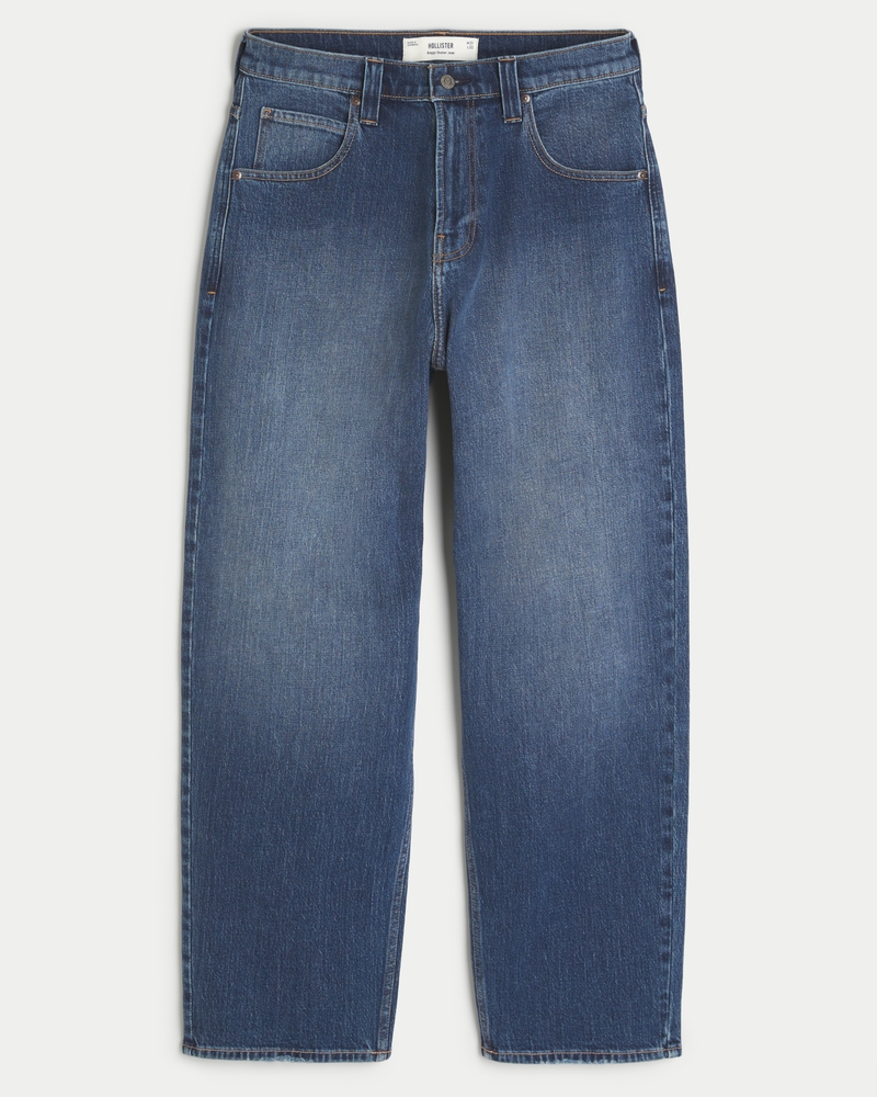 jeans sformati in stile skateboard con motivo a clown da poker nero lavato