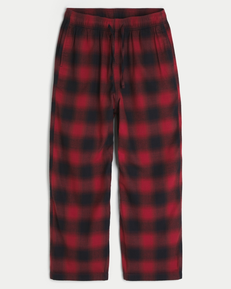 pantaloni lunghi del pigiama in flanella con motivo a macchina