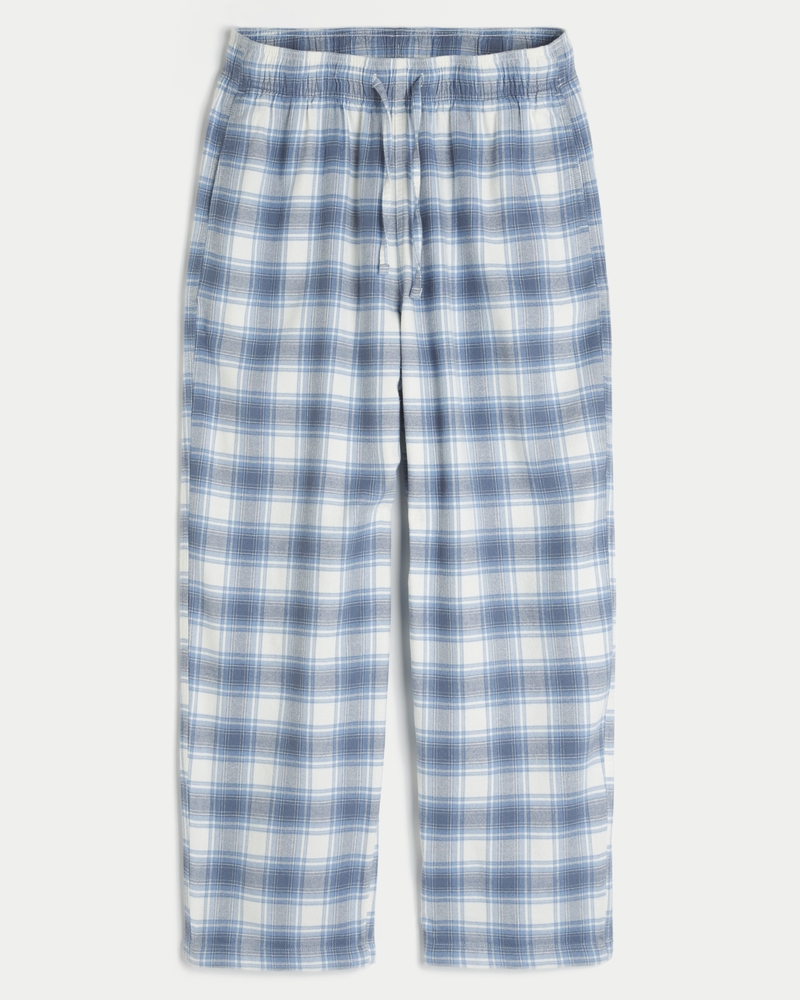 pantaloni lunghi del pigiama in flanella con motivo a macchina