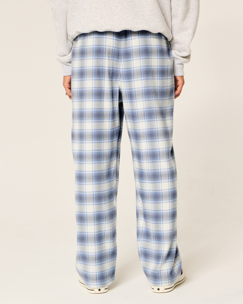 pantaloni lunghi del pigiama in flanella con motivo a macchina