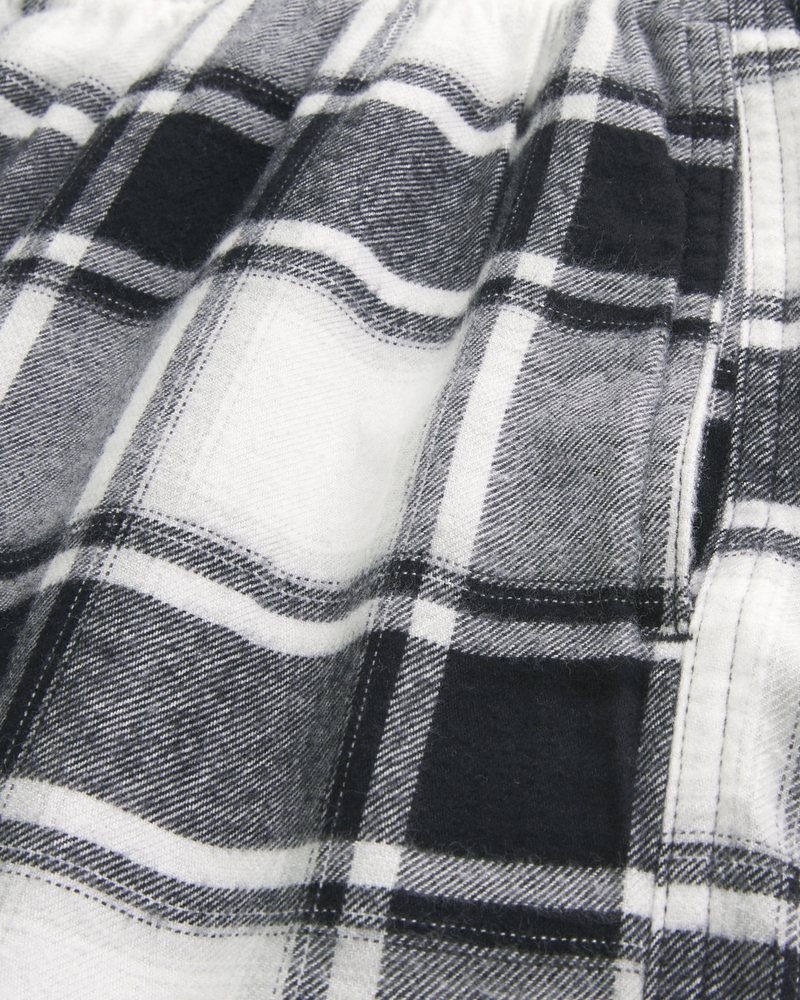 pantaloni lunghi del pigiama in flanella con motivo a macchina