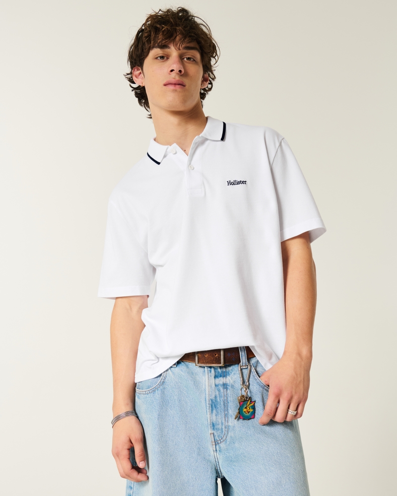 polo casual con logo